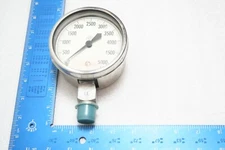 Helicoid Pressure Gauge 0-5000psi, 4.75"D, 3/4" NPT Bottom Connect