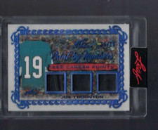 2022 ART OF HOCKEY JOE THORNTON PAINT BY NUMBERS TRIPLE GAME-USED RELIC #15/20