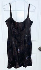 RARE Versace Jeans Couture Black Abstract Mini Dress, Size Small