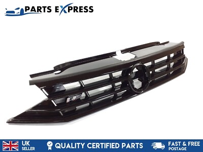 VOLKSWAGEN PASSAT R-LINE B8.5 FACELIFT 2019-24 FRONT UPPER TOP GRILL BLACK