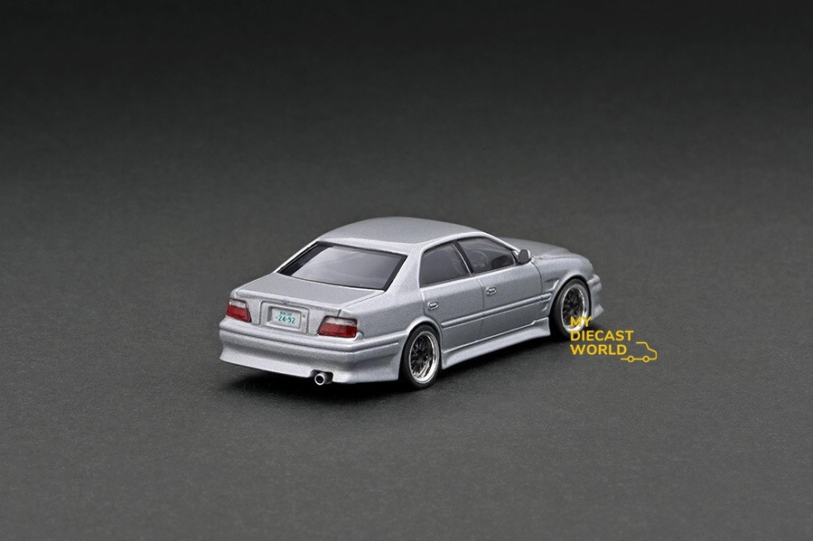 TARMAC WORKS 1/64 Toyota Chaser JZX100 Silver Metallic 2022 TARMAC WORKS 1/64 Toyota Chaser JZX100 Silver Metallic 2022