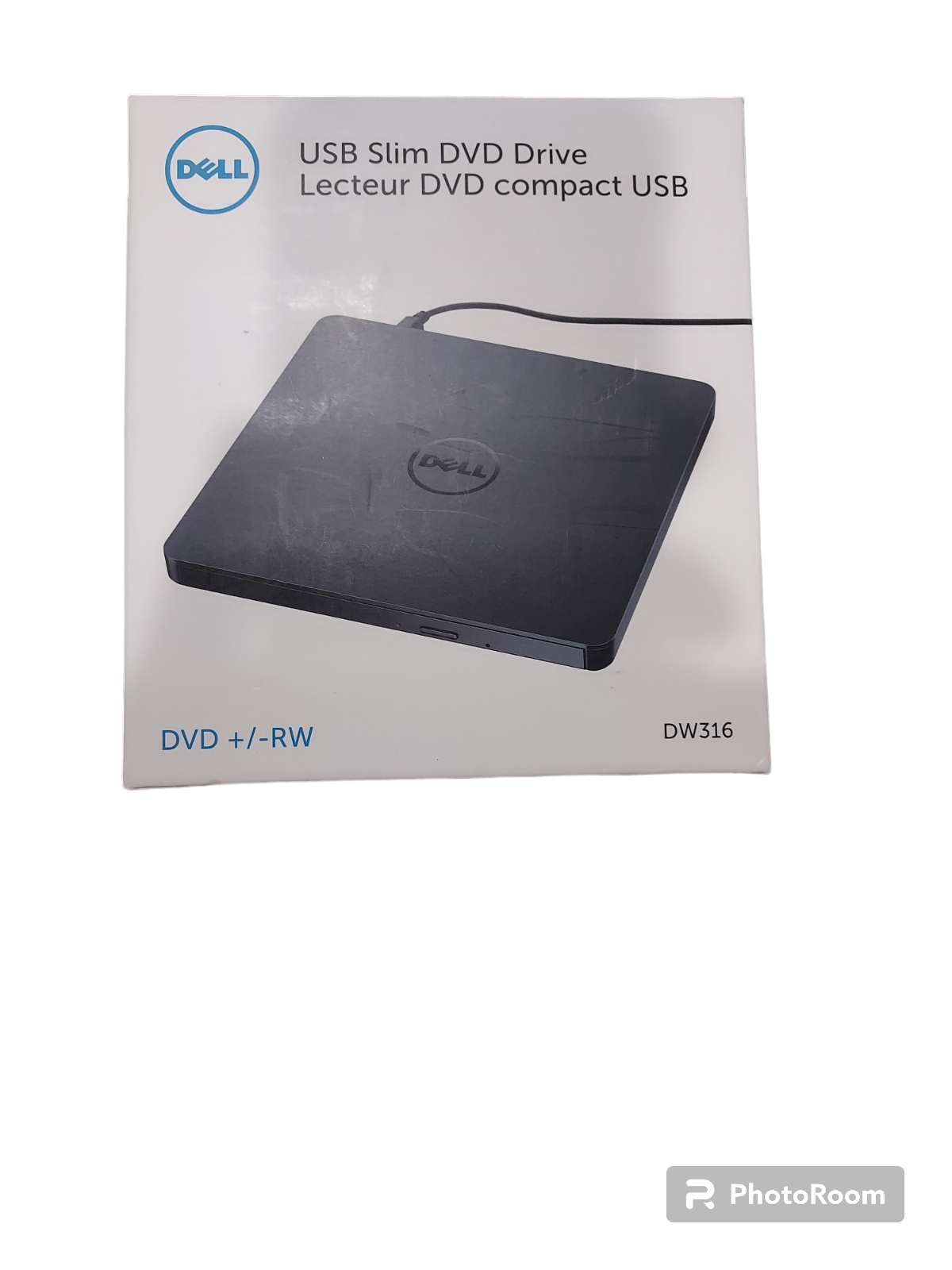 DELL USB SLIM DVD+/RW Compact CD Burner Player DW316 GP61NB60 NEW IN