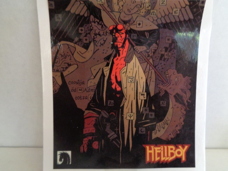 (2) 2014 SDCC Hellboy 20 Years Dark Horse Comics promo window decal ***NEW***