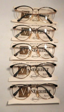Vintage 5 Pc. Lot VANDERBILT 13 Green/Yellow 52/17 Eyeglass Frame NOS