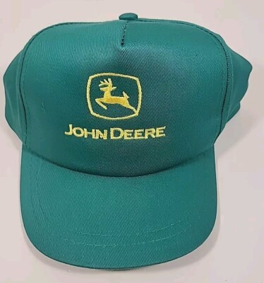 VTG Youth John Deere Green Baseball Hat SnapBack NWOT Toppers Farm Small