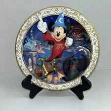 Walt Disney Core 3D FANTASIA Sorcerer Mickey Collector Plate /5000.