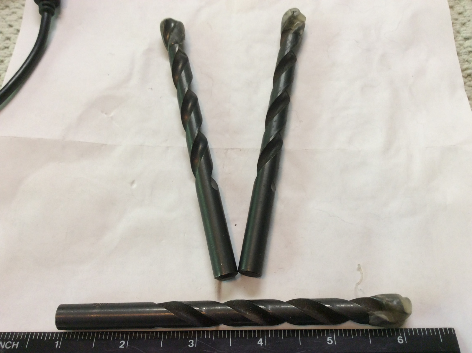 Reground 3/8" HSS Jobbers Length Oxide Drill Bits, Champion 7053/8 eBay