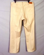 vintage 70s Sears Roebucks Men's Khaki Twill Pants Jeans Scovill Zip 40 X 33