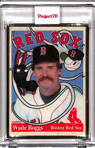 2021 TOPPS PROJECT 70 #298 WADE BOGGS by GREG CRAOLA SIMKINS - SILVER FRAME 5/51