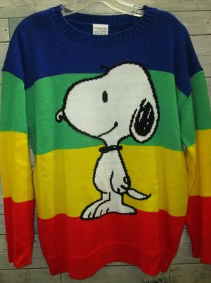 rainbow snoopy sweater