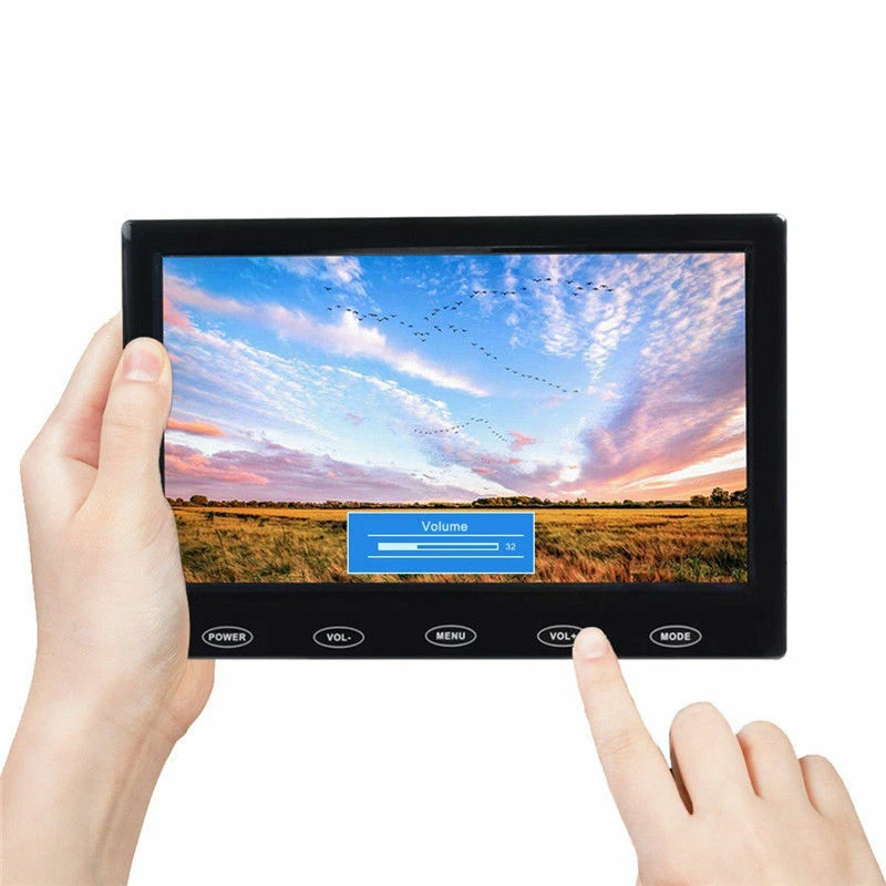 Ultra Thin 7" LCD CCTV Monitor PC Screen AV/RCA/VGA/HDMI for DSLR Raspberry Pi - Image 2 of 4