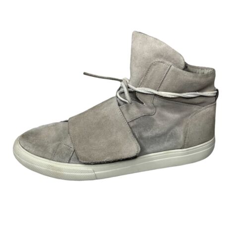 Aldo Alalisien High Top Sneakers Mens Light Grey Suede Leather Shoes Size 12 - Picture 1 of 11