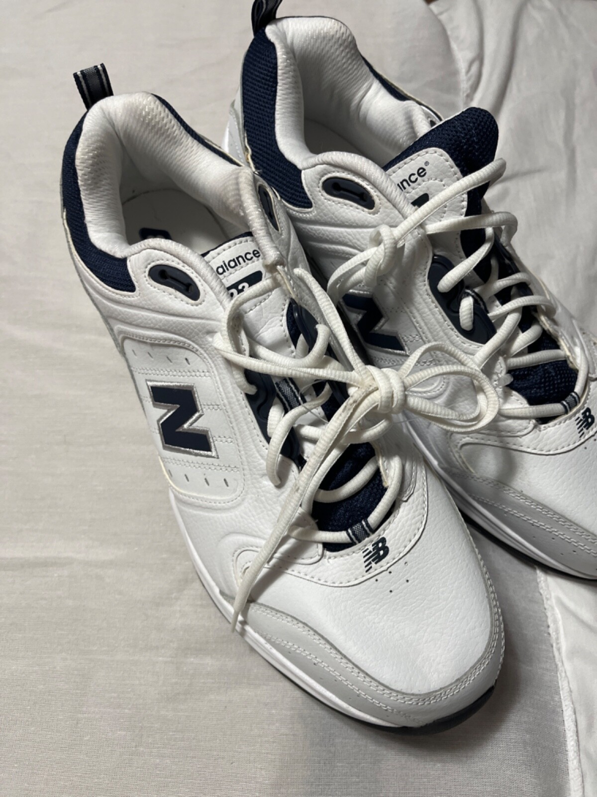 New Balance MX623WN3 Sneaker, White/Navy size 15 4E