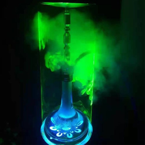 Base de lampe laser narguilé DEL 12 pouces pour fête KTV narguilé chicha vase en verre flacon - Photo 1 sur 12