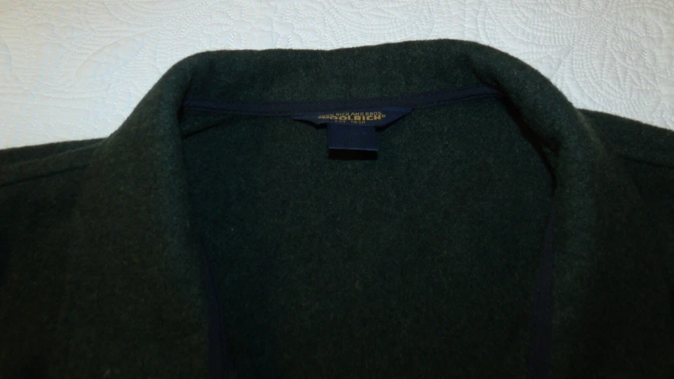 WOOLRICH Men's 100% WOOL Hunter Green Windbreaker Jacket Large L - Image 3 of 4