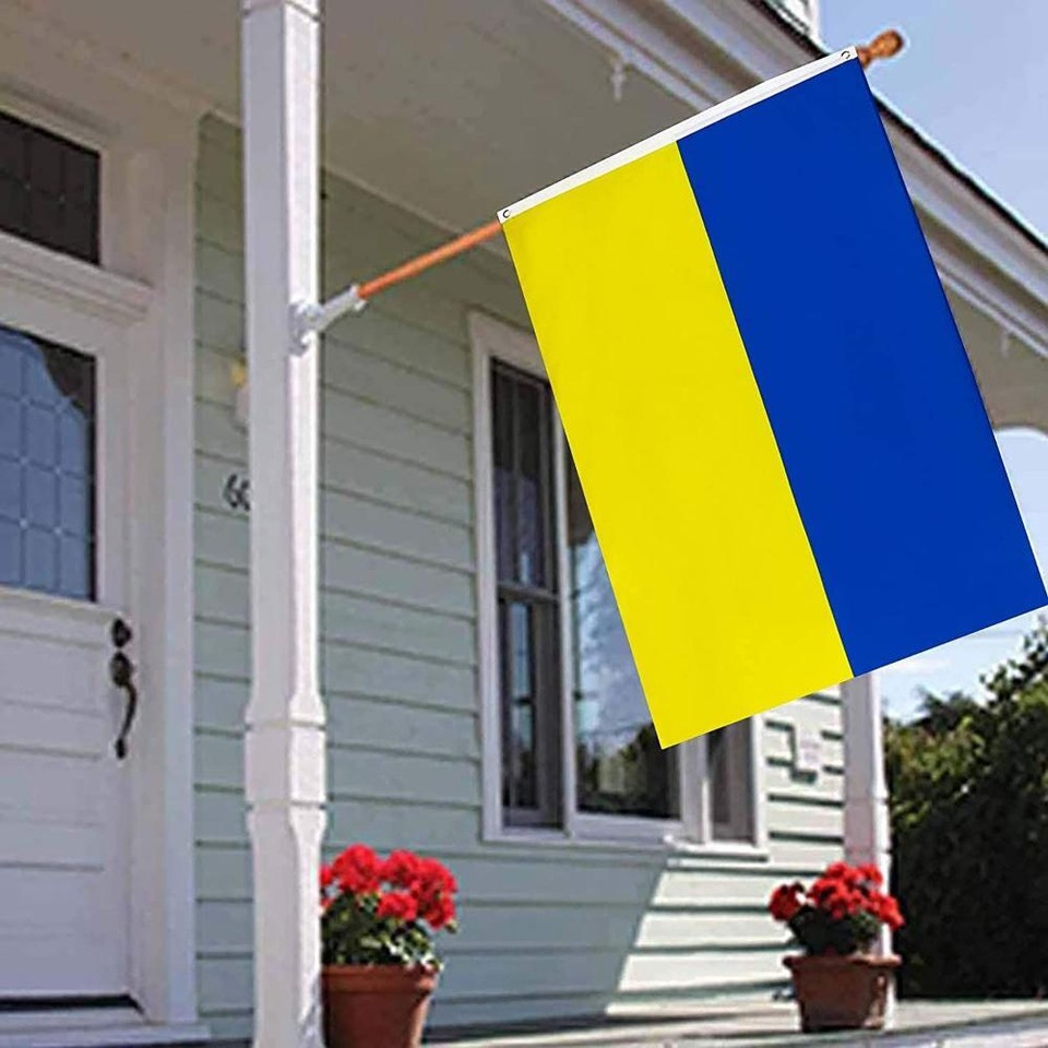 Fabric Ukraine Flag House Banner Garden Flags Ukrainian National Flags
