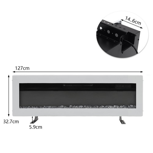 Electric Fire 40/50/60/70/80inch Inset Fire Wall Mounted LED Electric Fireplace - Picture 35 of 99