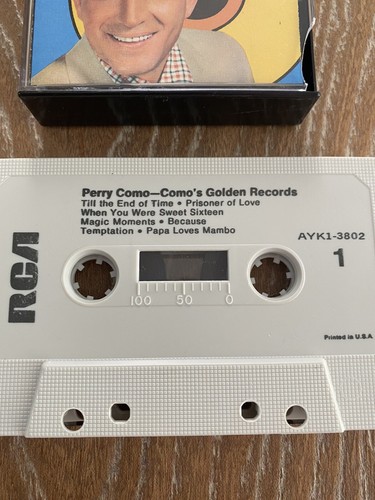 Perry Como Como's Golden Records Cassette Tape 1958 RCA Records - Picture 4 of 9