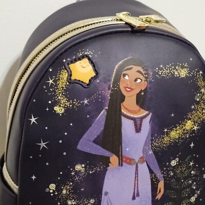 Loungefly Disney Parks Wish Asha Star Mini Backpack for sale  display picture 3
