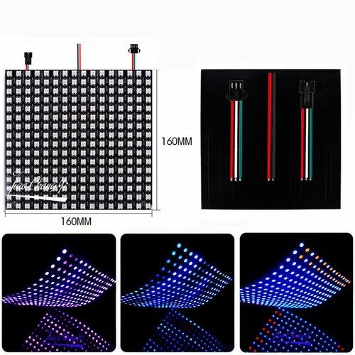 DC 5V WS2812B Addressable 8x8 8X32 LED Screen Panel SP107E Music Controller Kit - Picture 13 of 18