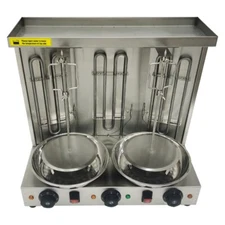 110V 3 Head Commercial Shawarma Machine Electric Doner Kebab Gyro Grill Machine