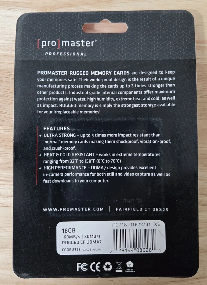 Promaster Professional Rugged 16 GB UDMA7 Compact Flash Card - Image 2 of 2