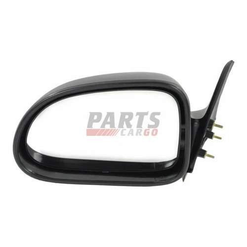 Fits 97-04 Dodge Dakota Left Manual Mirror Non-Folding Non-Heated Textured Black