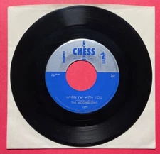 THE MOONGLOWS SEE SAW & WHEN I'M WITH YOU SILVER TOP CHESS 1629 45 RPM EX-NM