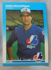 1987 Fleer Montreal Expos Baseball Pick one