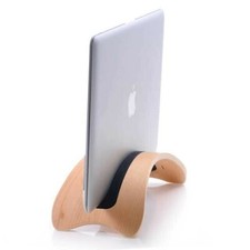 SamDi Wooden Desk Holder Stand Mount Dock Display For Laptop MacBook Pro white 