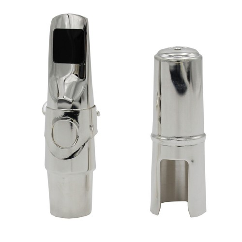 Eastern music New Silve plated metal Alto Saxophone mouthpiece size 5-8 for Jazz - Picture 5 of 11