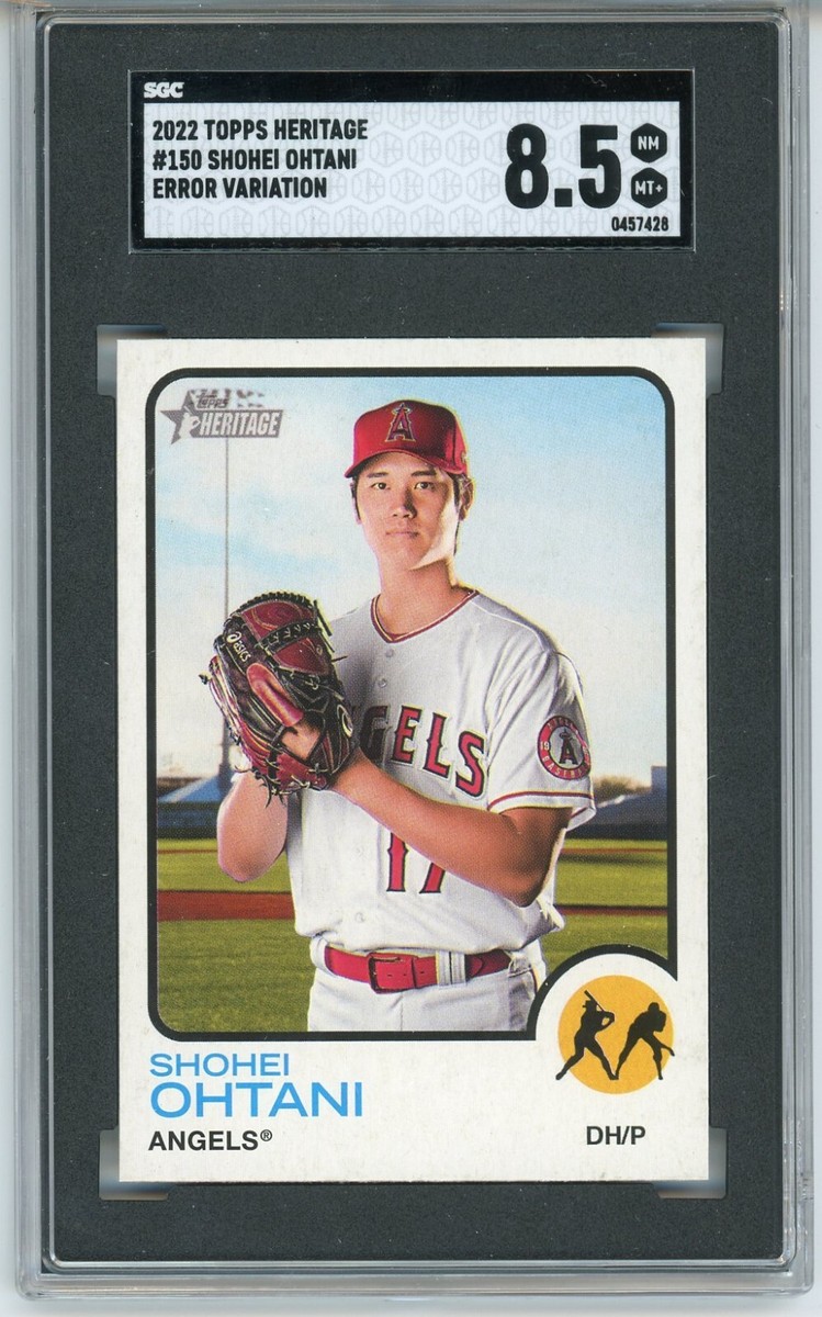 大谷翔平 2022 HERITAGE IMAGE VARIATION SP 2022 Topps Heritage Shohei Ohtani #150 ERROR SSP 1:9506