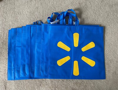 Tote Bag Plastic Walmart Bag Lot Of 10 Walmart 17x 16x 6
