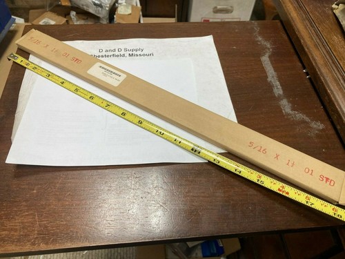 Drill Rod & Tool 57753, O1 Steel, Oil Hardening Flat Grnd Stock,5/16 x1 ...