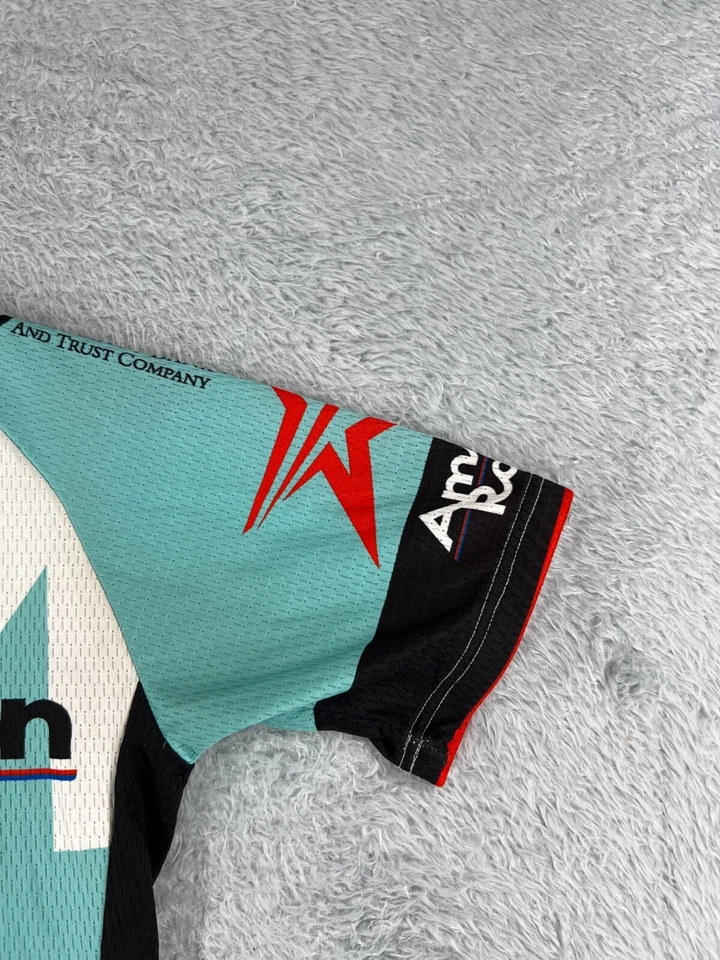 Женская велосипедная майка Panache средний бирюзовый цвет на молнии полиэстер American Racing - Изображение 2 из 4