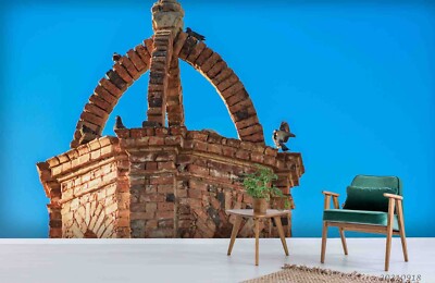 3D Bricks Buildings Wallpaper Wall Murals Removable Wallpaper