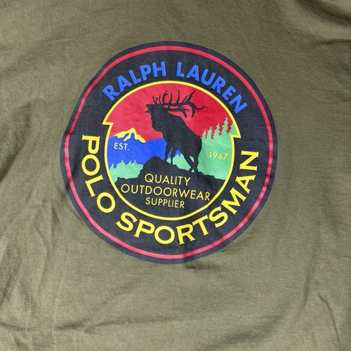 Ralph Lauren Polo Sportsman Hooded Top Hoodie Shirt Green Men's Medium M - Picture 3 of 9