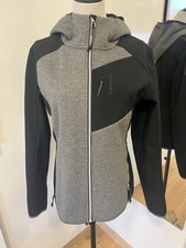 Icepeak Softshell Wolle Jacke M 38 Schwarz Grau Damen Outdoor Wandern