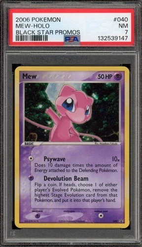 Pokemon Mew Black Star Holo Promo #040 PSA 7