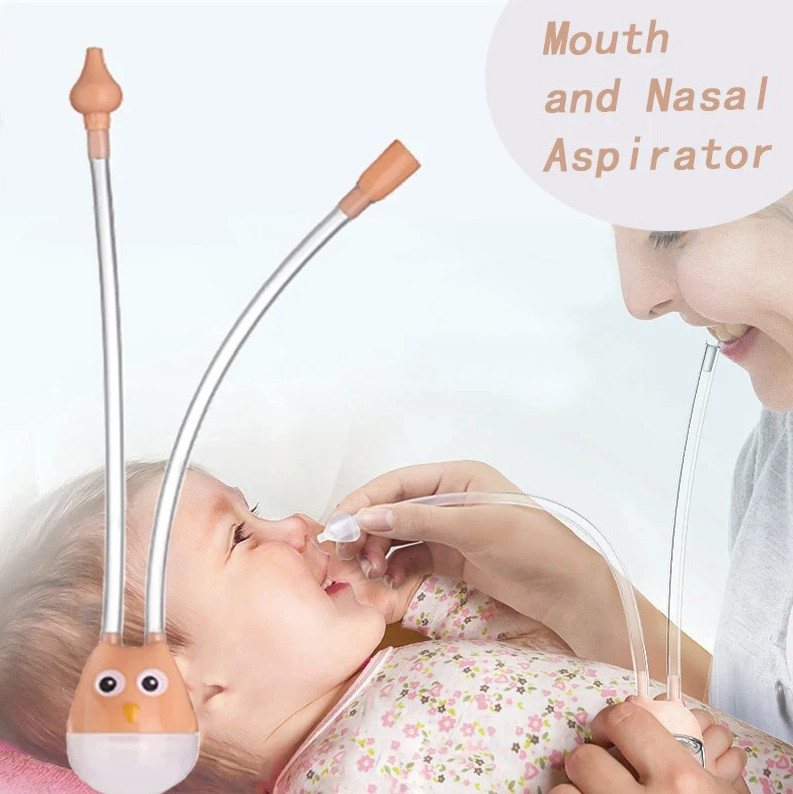 1pc Baby Nasal Aspirator Newborn Nose Cleaner Soft Silicone Sucker - NEW