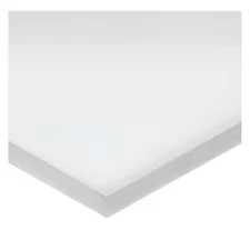 White Uhmw Polyethylene Sheet Stock 120" L X 48" W X 1/4" Thick,