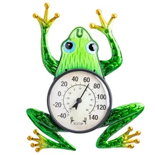 MUMTOP Outdoor Thermometers for Patio - Indoor Thermometer, Frog frog 