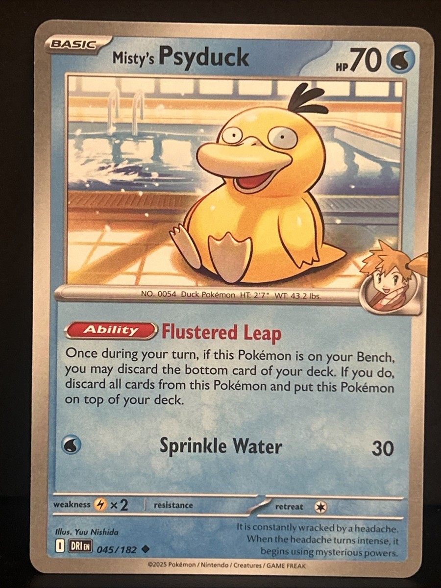 Misty's Psyduck #45 | Pokemon Destined Rivals | eBay