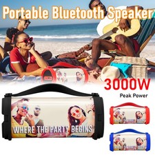 Portable Bluetooth DJ Party Speaker 2.5'' Woofer Rechargeable USB/AUX/TF/FM/TWS