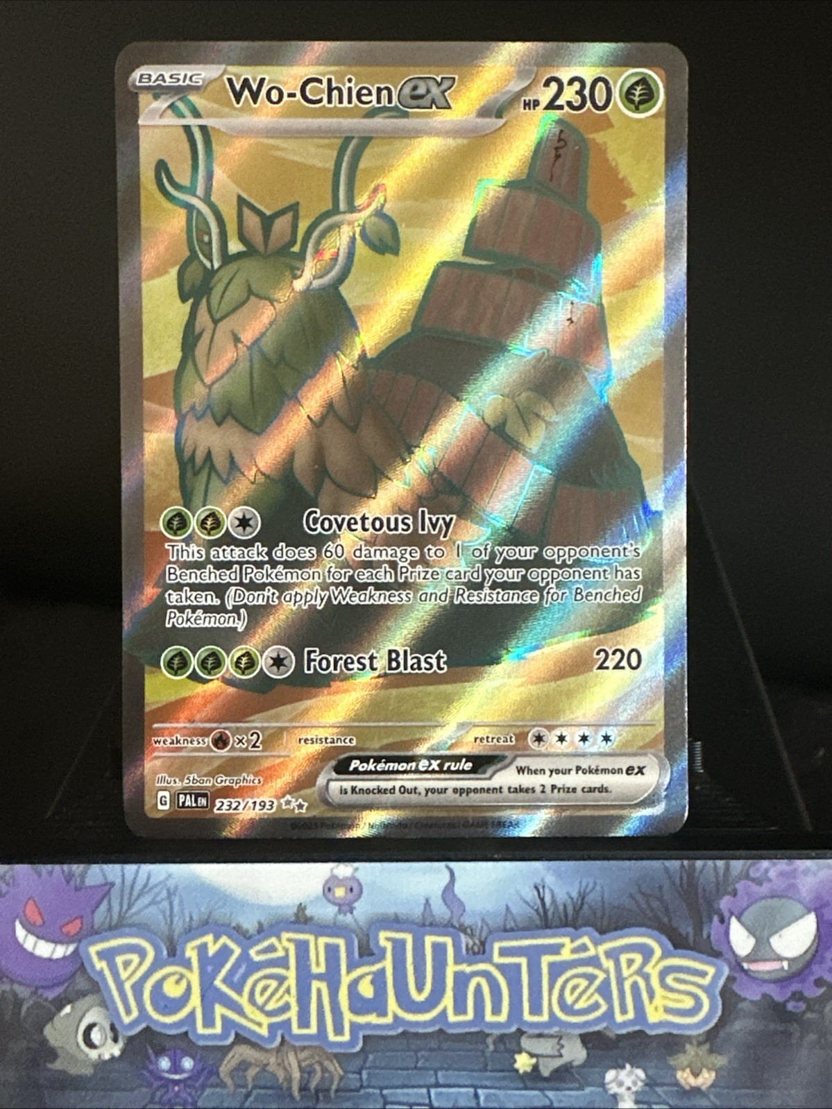 Pokemon Card Wo-Chien Ex 232/193 Paldea Evolved Full Art Rare Near Mint