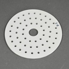 COORS COORSTEK Glazed Porcelain Desiccator Plate #3 Diameter: 5.5"