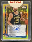 2025-26 Topps Chrome Stephen Curry Auto Gold Refractor #/50 Warriors