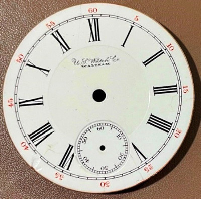 United States Watch Co., 18 Size Double-sunk Enamel-dial, For Parts Only