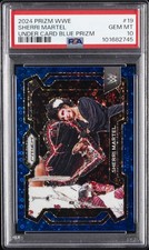 2024 PANINI PRIZM WWE UNDER CARD BLUE PRIZM #19 SHERRI MARTEL 2/25 PSA 10