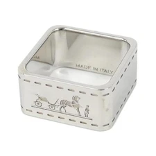 Hermes Bolduc Scarf Ring 601463S Used Men's Women's Jewelry 2.3x1.1cm From Japan